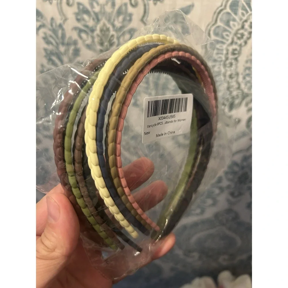 7mm‎ Thin Headbands For Women 8 Plastic Headband with Teeth Head Bands Girls T2